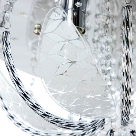 Chandelier 55576/400 CR chrome 4x40W E14 LED PDU 40x40x21cm-5