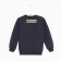 Sweatshirt for a boy, dark blue color, height 110 cm