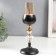 Summary Metal for 1 candle "Crystal and ball" Gold, black 30x11x11 cm