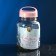 Bank for bulk products "Universal", glass, pink cover, 3.3 l, Iran