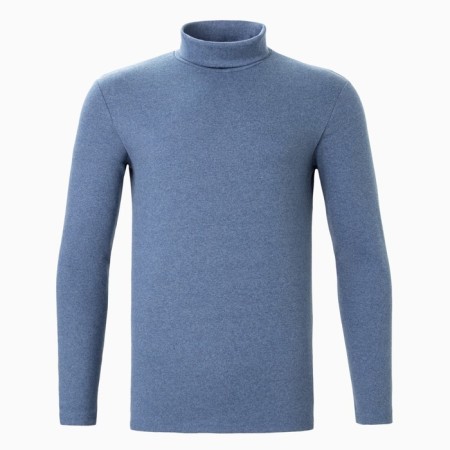Turtleneck men's minku: Basic line man color gray-blue melange, size 52-5