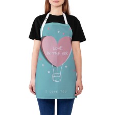 Apron of a kitchen with a photo print 