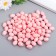 Easter decor "Egg - silver speck" set of 100 pcs Pink 1.5x1.8 cm, 8x8x8 cm