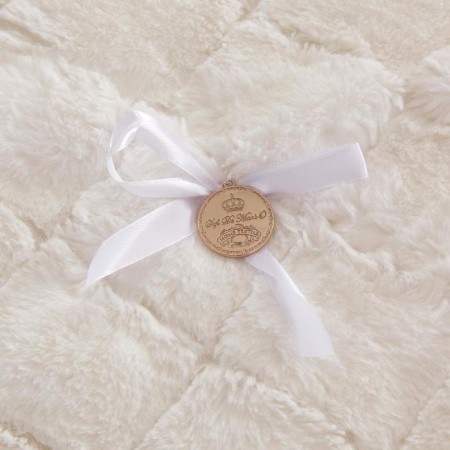 Madeline bedspread, size 160x220 cm, white color-5