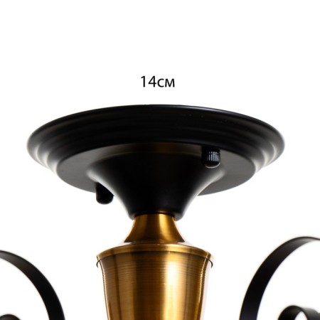 Sina chandelier 5he27 40w black and gold 65x65x28 cm Bayerlux-4