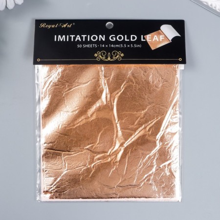 Potal for decorating a set of 50 sheets "Copper" 14x14 cm in a package