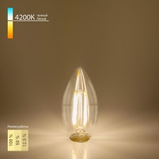 Филаментная светодиодная лампа Elektrostandard, Dimmable F, 35х35х98 мм, 5Вт, E14, 550Лм, 4200К