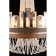 Suspended chandelier Elwira E14 480W