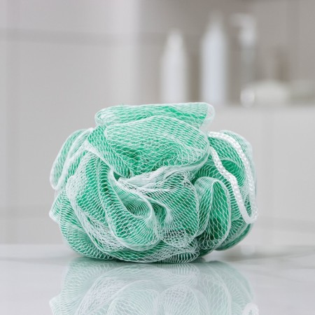 Body washcloth "gradient", 40 g, green color