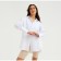 Women's blouse Minaku: Casual Collection, white color, size 50