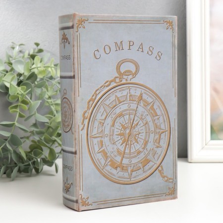 Safe Brush Tree leatherette "Compass" 21x13x5 cm