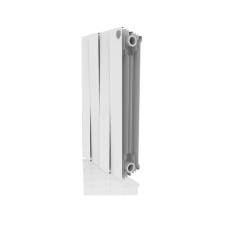 Bimetallic radiator Royal Thermo Pianoforte New/Bianco Traffico, 500 x 100 mm, 4 sections
