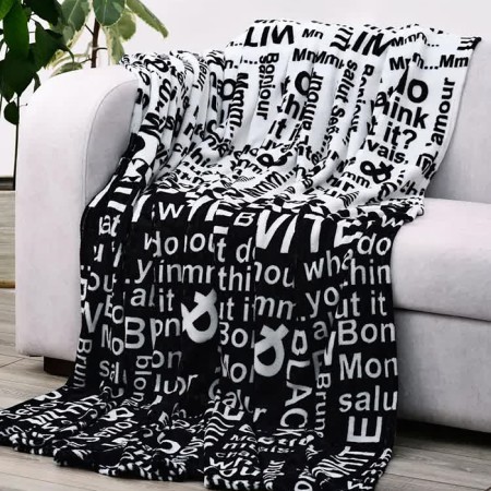 Black & White 150x200cm Palace, Aerosoft 190g/m, PE 100%-5