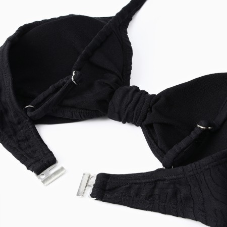 Separate female swimsuit, color geometry on black, size 44 (s)-6