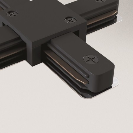 Connector X-shaped for the Technical tra001CX-11B, 11x11x2.3 cm, black color, black-3