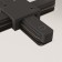 Connector X-shaped for the Technical tra001CX-11B, 11x11x2.3 cm, black color, black