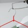 Hanger - clothes for clothes, 40 × 20 × 0.3 cm, red color