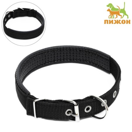 Collar "Comfort" Combined, 55 x 2.5 cm, Osh 40-50 cm, black-1