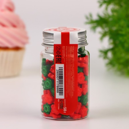 Sprinking confectionery "Christmas decoration", New Year, 50 g-2