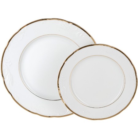 Dining Service 6/25 TULIP, Sveta Tulip decor, golden holders, 25 items-1