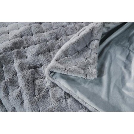 Bernard bedspread, size 160x220 cm, light gray color-6
