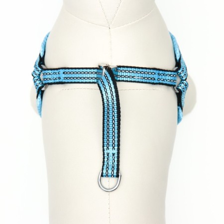 Super-furry harness with reflective firmware, size m, girth 32-63 cm, blue-2