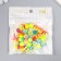 Beads for creativity plastic "Neon halves" set 20 grams 1.1x1.1x0.9 cm