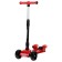 Folding scooter, light wheels PU 130/50 mm, ABEC 7, red color