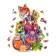 Wooden puzzle "Fox", size l - 24 × 36 cm, 160 parts