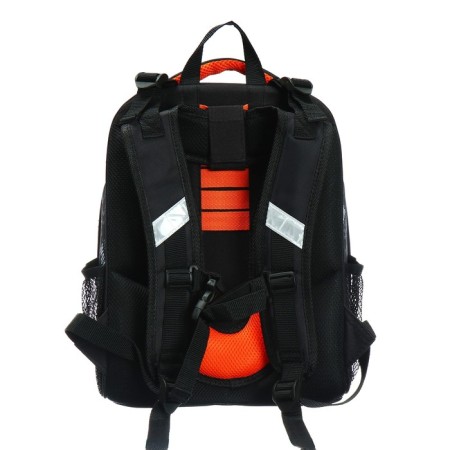 School backpack 38 x 30 x 16 cm, ergonomic back, Stavia "dinosaur 2", black-4