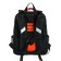 School backpack 38 x 30 x 16 cm, ergonomic back, Stavia "dinosaur 2", black