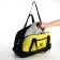 Sports bag, textura, average size, black color/lemon