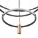 Chandelier 2685/3 LED 170W 3000-6000K black and gold 80x80x40 cm Bayerlux
