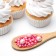 Sprinking confectionery with a soft center "Pearls", Pink, 1.5 kg