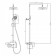 Lemark Bronx LM3762GM shower system, single -leaf, tropical shower, watering can