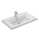 Marble shell Aquaton Iris, 80 cm, white color
