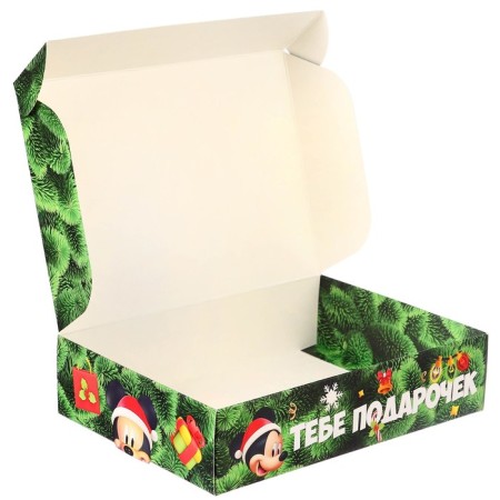Gift box "New Year" 16x23x7.5 cm, Mickey Mouse-1