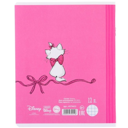 A set of notebooks 10 pieces, 12 sheets, in a cage, cover coated cardboard, cats aristocrats-8