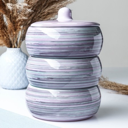 Devilment for the jail "Russian" 3x0.9l / 16.5x23cm, lavender