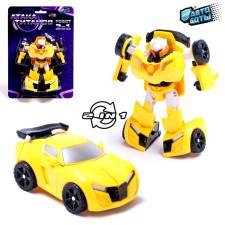 Autobot robot, transforms, yellow color