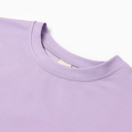 T -shirt Women's oversize Minaku: One Most Brand Lilac color, size 46-4