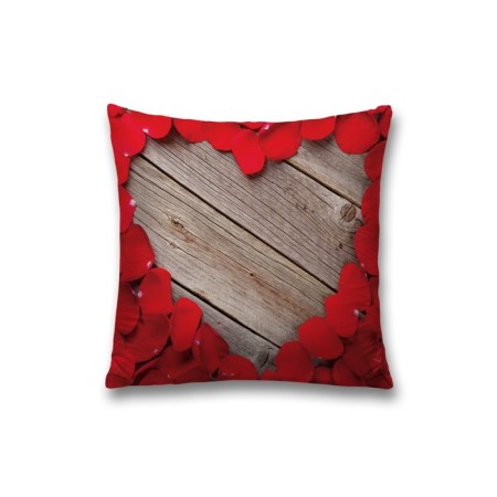 Pillowess decorative “heart from roses”, on a zipper, size 45x45 cm