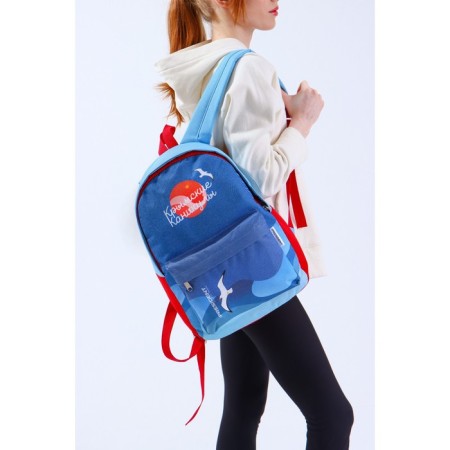 Crimea backpack Putin Team, 29 x 13 x 44 cm, lightning departure, n/pocket, blue-7