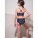 Knitted bathing suit for a girl, height 140 cm