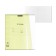Notebook 12 sheets in the Erichkrause line classic Coverpro Neon, plastic cover, offset block, whiteness 100%, yellow