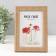 Photo frame plastic 10x15 cm "Extended wood rhombus" 12x17 cm