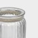 Glass Bank for bulk products with a ceramic cover "Bird", 300 ml, white color