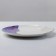 Ceramic dish for serving “marble”, white-blue, 27 cm, white color