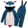 Valianly ski costume for children, height 92 cm, green color