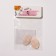Caboshon "Birds" oval (set 2 pcs.) 20 × 30 mm, pink color